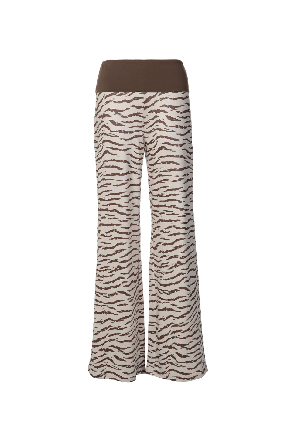 Zebra Print Flare Pants
