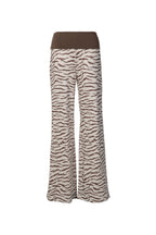 Zebra Print Flare Pants