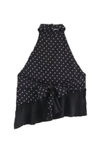 Black Polka Dot Halter Top