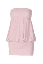Blush Bubble Mini Dress