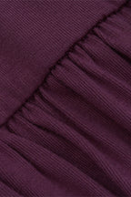 Plum Halter Mini Dress