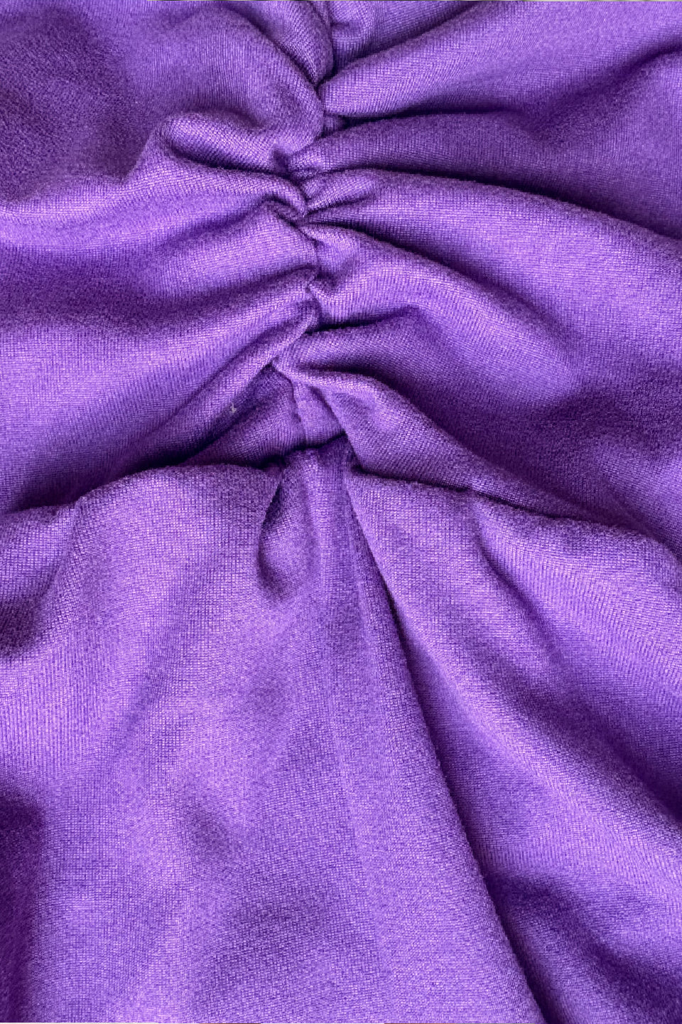 Purple Halter Cowl Neck Top