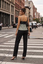Sage Green Lace Cami Top