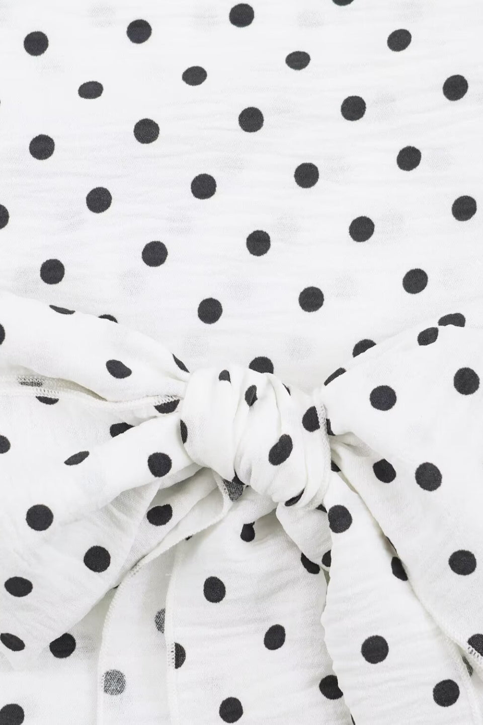 Polka Dot Ruffle Halter Top