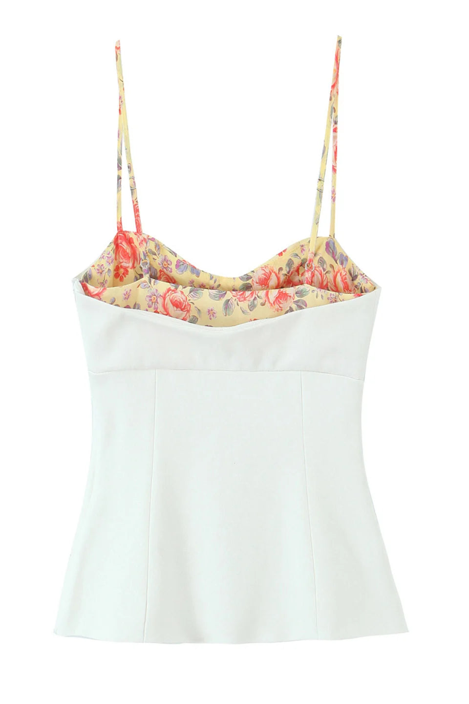 Floral Trim Bustier Cami