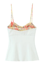 Floral Trim Bustier Cami
