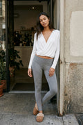 White Wrap Crop Top